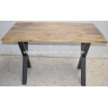 Industrial X Tube Base Dining Table